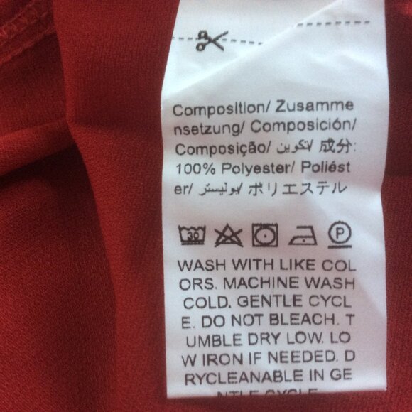 SHEIN Curve Frenchy Red NWT Scallop Trim Halter Dress Size 4XL - Picture 6 of 7